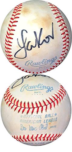 Yakov Smirnoff Autographed ROAL Official American League Baseball with JSA Hologram #EE41772 - Signed by Famous Writer, Comedian & Actor - Perfect for Sports Memorabilia Collections, Fan Gifts, and Home Decor