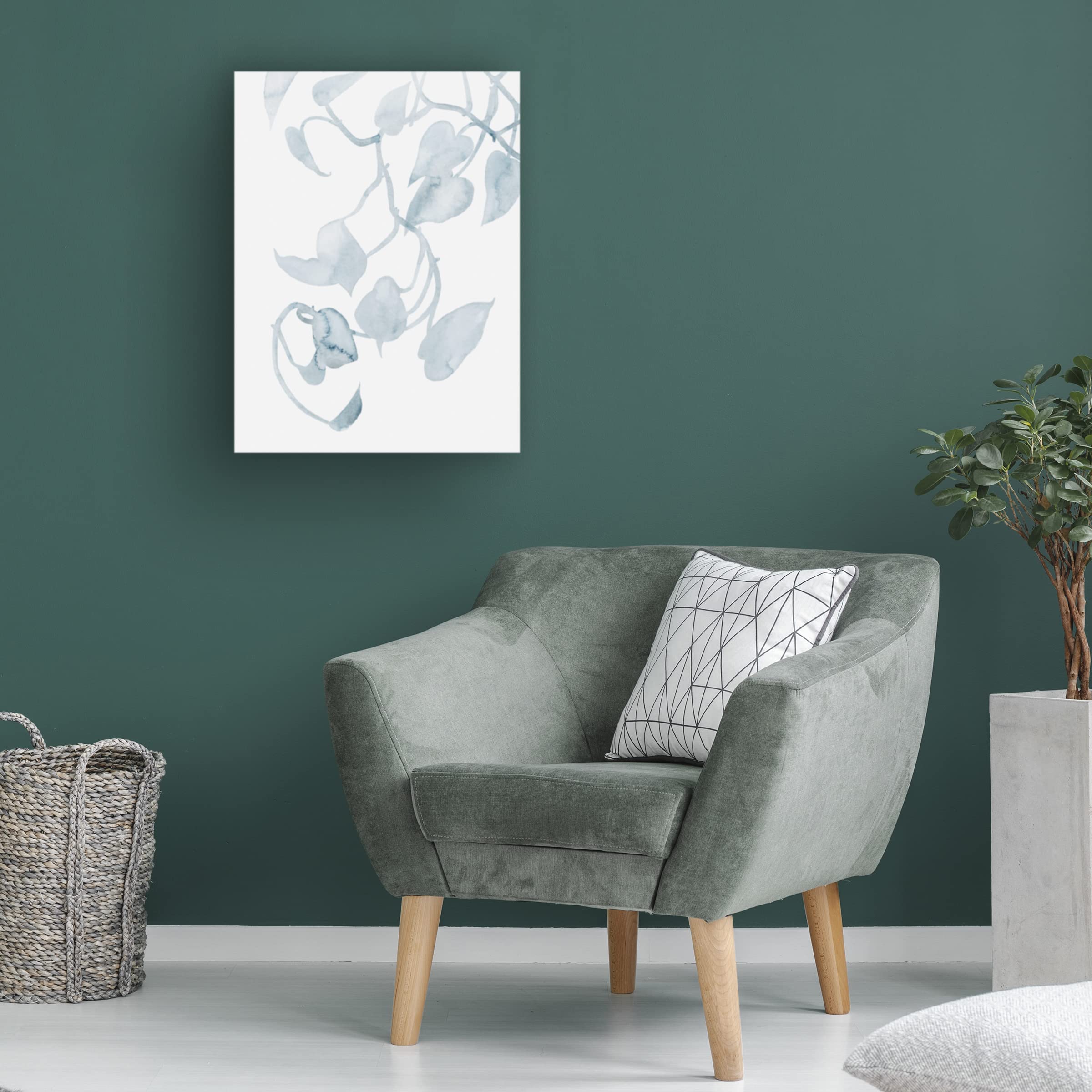 Grace Popp 'Pothos Penumbra II' Canvas Wall Art Print - Modern Botanical Home Decor for Living Room, Bedroom & Office - Trademark Fine Art Collection