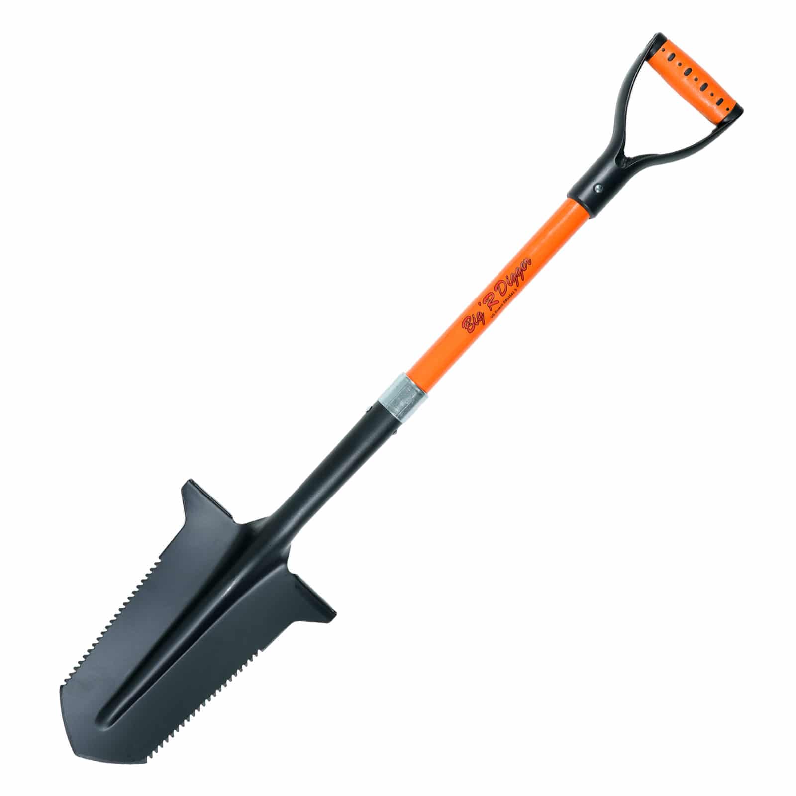Big'R Digger 39 Heavy Duty Double Serrated Shovel - Professional Gardening & Landscaping Tool for Digging, Trenching & Soil Work