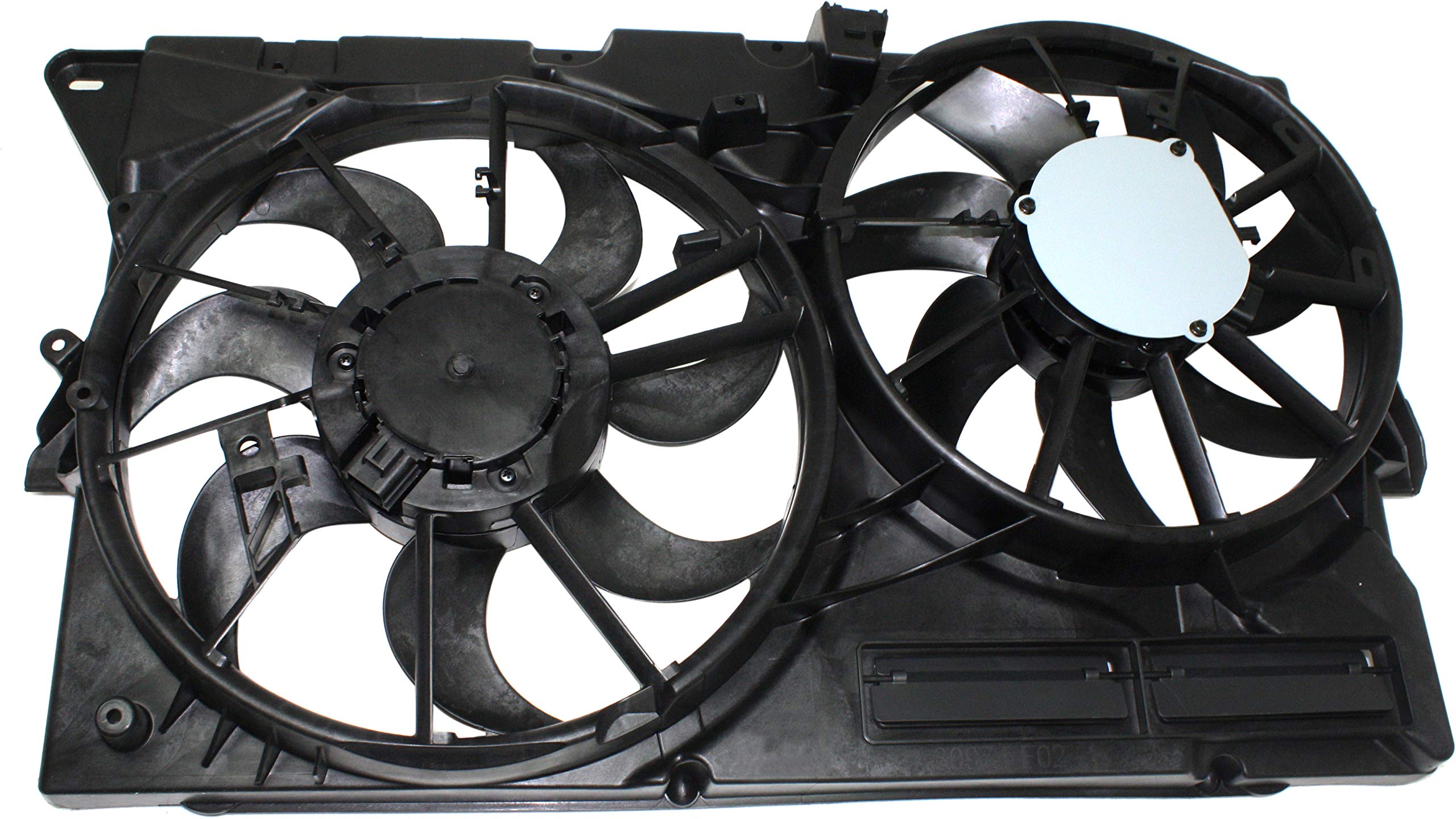 Go-Parts - Replacement Radiator Fan Assembly for Ford Taurus 2013-2019 | Dual Fan Cooling System | Compatible with 3.5L/3.7L Non-Turbo Engine (2014-2018 Models) | Perfect for Overheating Prevention & Engine Cooling Maintenance