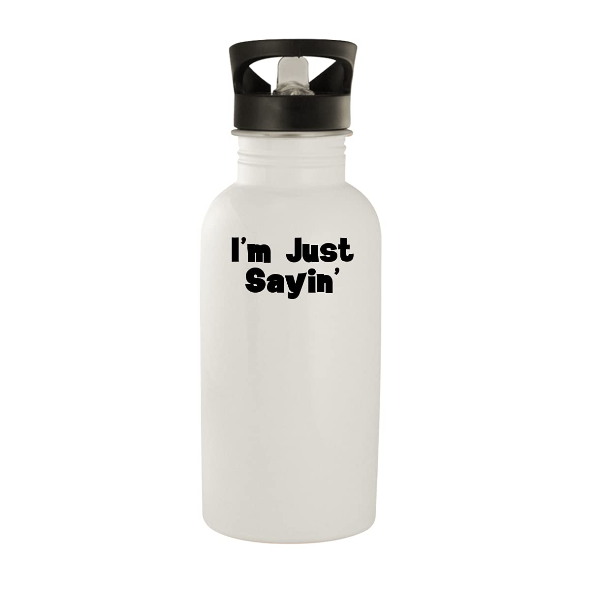 20oz Stainless Steel Water Bottle - Vacuum Insulated, Leak Proof, BPA Free - Perfect for Gym, Hiking & Office Use - White