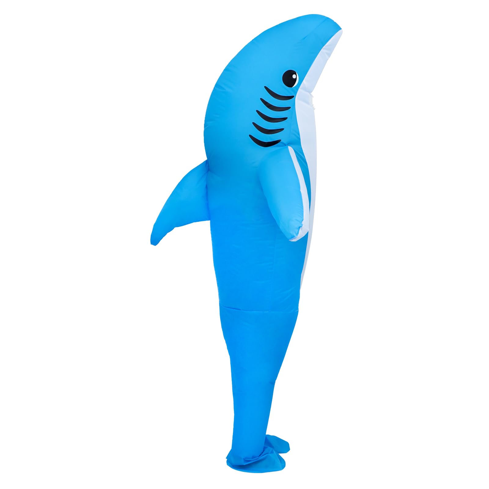 Inflatable Shark Costume for Adults - Full Body Standing Shark Halloween Costume with Air Pump | Blow-Up Deluxe Cosplay Party Outfit for Halloween, Pool Parties & Themed Events