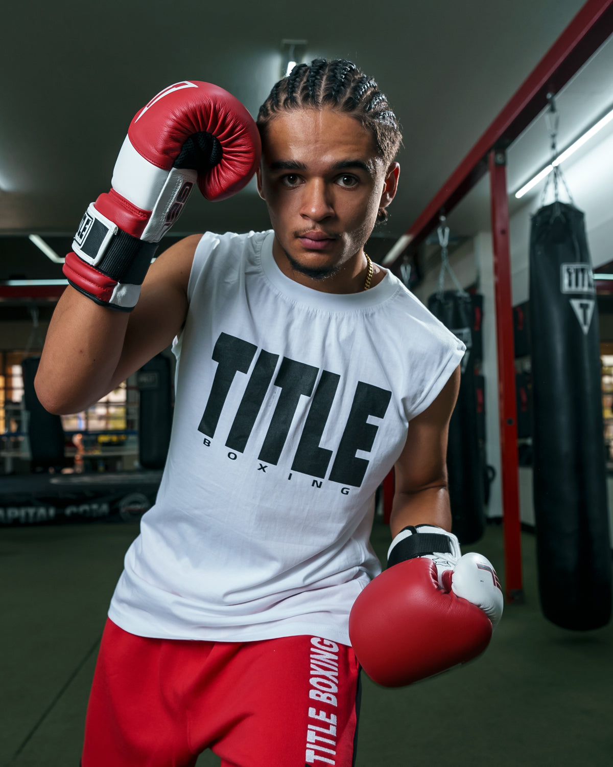 TITLE Boxing Iconic Block Muscle Tee - Premium Workout Shirt for Men & Women - Ideal for Boxing, Gym Training & Fitness Workouts