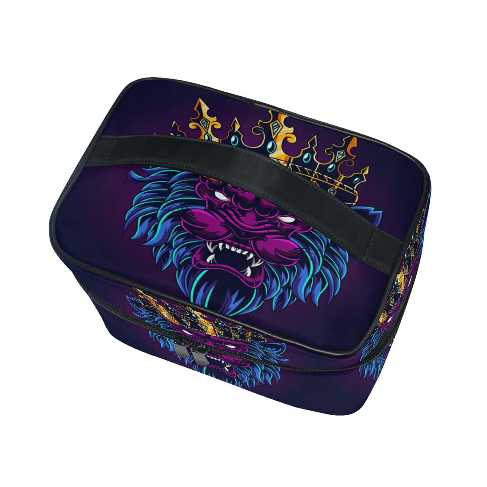 Stylish Lion King Makeup Bag for Women - Waterproof Cosmetic Organizer & Travel Toiletry Case - Perfect for Disney Fans, Travel, Gym, and Daily Essentials Storage