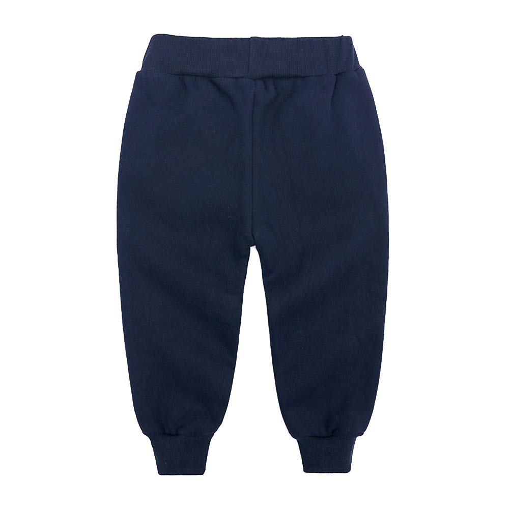DCUTERQ Boys Cotton Athletic Pants - Toddler Fleece Jogger Sweatpants for Kids - Unisex Baby Casual Active Trousers - Perfect for Playtime, Sports & Everyday Wear