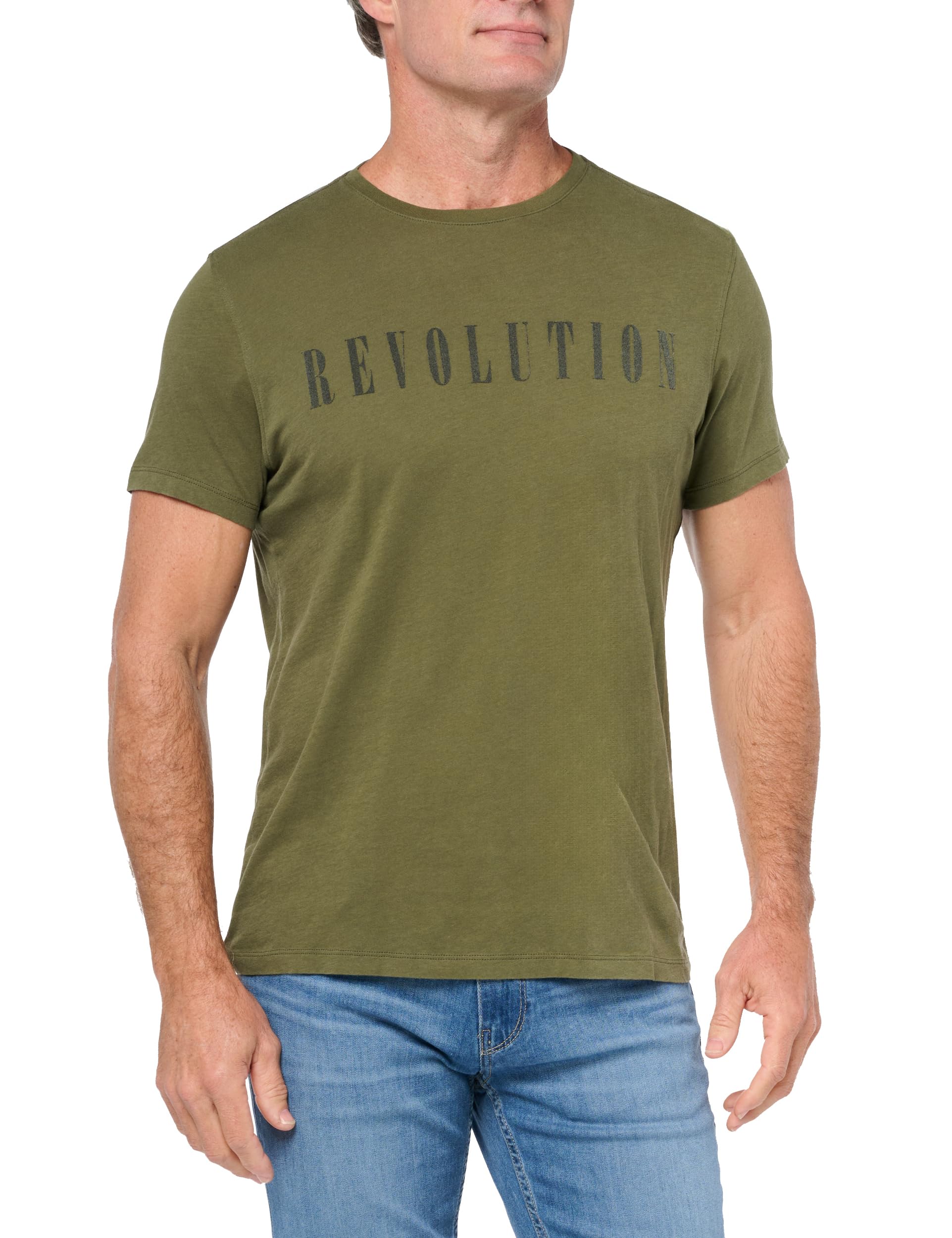 John Varvatos Men's Flame Guitar Graphic T-Shirt | Rock-Inspired Casual Tee for Concerts & Streetwear