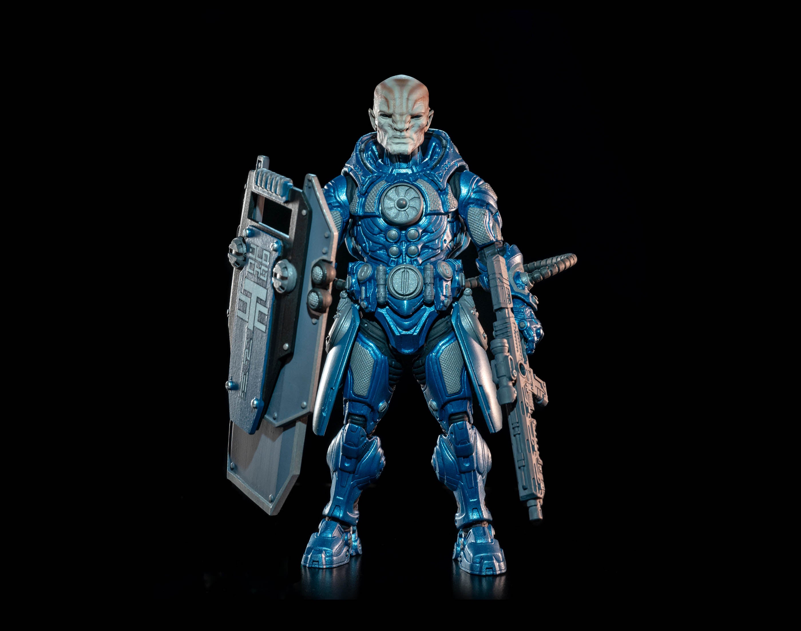 Four Horsemen Studio Mythic Legions 1/12 Scale 6-Inch Action Figure - Cosmic Legions Hvalkatar Gravenight Slygor Ryz / T.U.5.C.C. Gravekeeper Collectible Toy for Display, Photography, and Fantasy Role-Playing Games