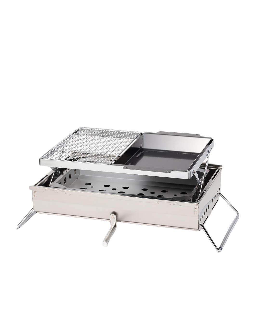 Large BBQ Box CK 160 - Premium Stainless Steel Charcoal Grill for Outdoor Cooking, Camping & Backyard Parties - Perfect for Grilling, Smoking & BBQ Events