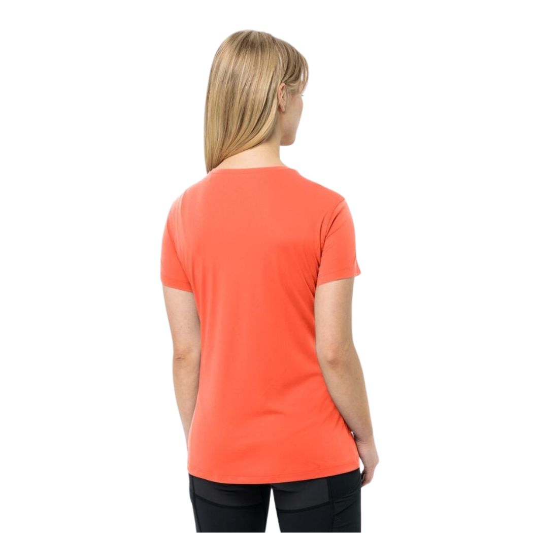 Jack Wolfskin Tech Women's T-Shirt - Lightweight Quick-Dry Performance Tee for Hiking, Running & Outdoor Activities