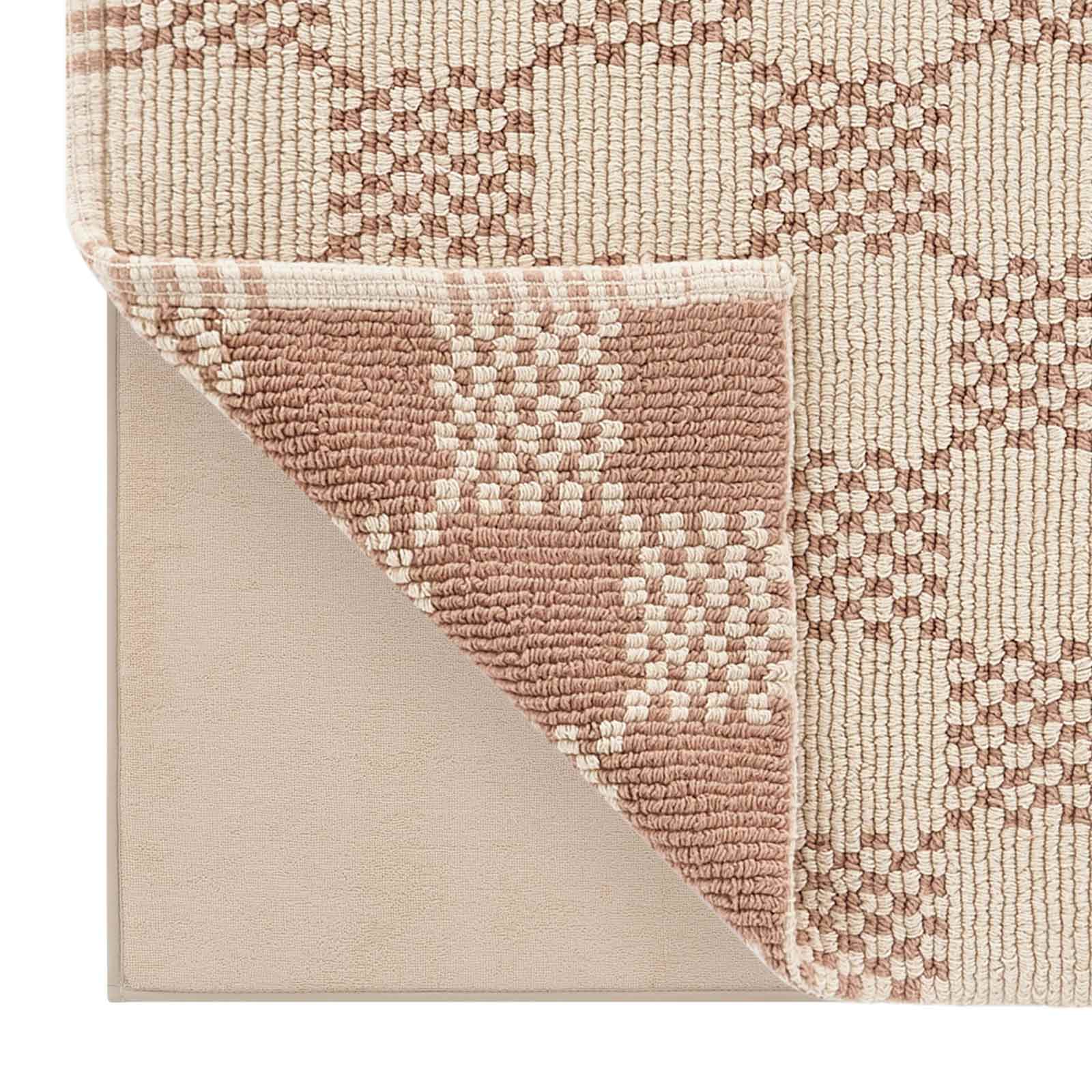 Soft Non-Slip Bathroom Rug - Absorbent Quick-Dry Bath Mat with Checkered Pattern for Bathroom, Shower & Vanity Area - Perfect for Home Spa, Hotel or Bathroom Decor