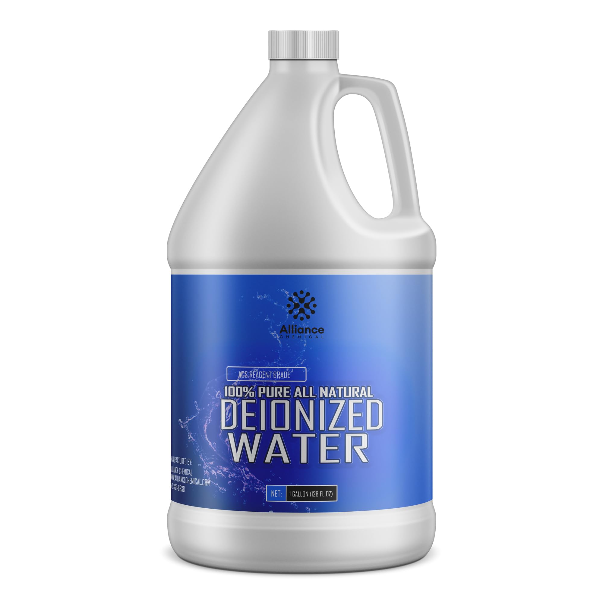 1 Gallon Deionized Water for Laboratory, Industrial & Scientific Use - Ultra Pure Water for Experiments, Cleaning & Equipment Maintenance
