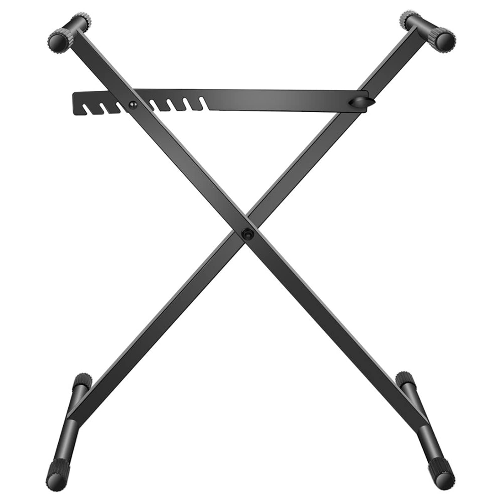 Heavy Duty X-Style Piano Keyboard Stand with Locking System - Single Braced Steel Keyboard Stand for Pianists | Perfect for Home Studios, Live Performances & Music Classrooms