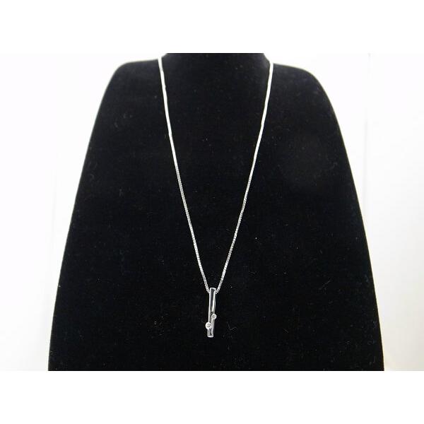 Star Jewelry Bar 2P 0.06ct Diamond Necklace - 18K White Gold Women's Pendant Chain for Anniversary, Birthday & Special Occasions | Elegant Gift for Her