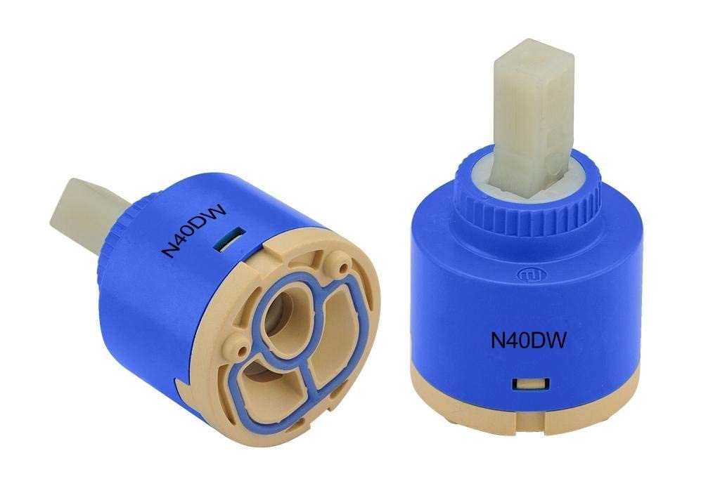CUPC Certified 40mm Short Leg Replacement Faucet Cartridge - Single Handle Kitchen & Bathroom Faucet Valve (1 Pack) - Perfect for Leaky Faucet Repair, Basin & Shower Replacement Parts