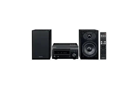 Denon DM41SBK AM/FM/CD Micro Hi-Fi System with Bluetooth - Home Audio Entertainment for Living Room & Bedroom