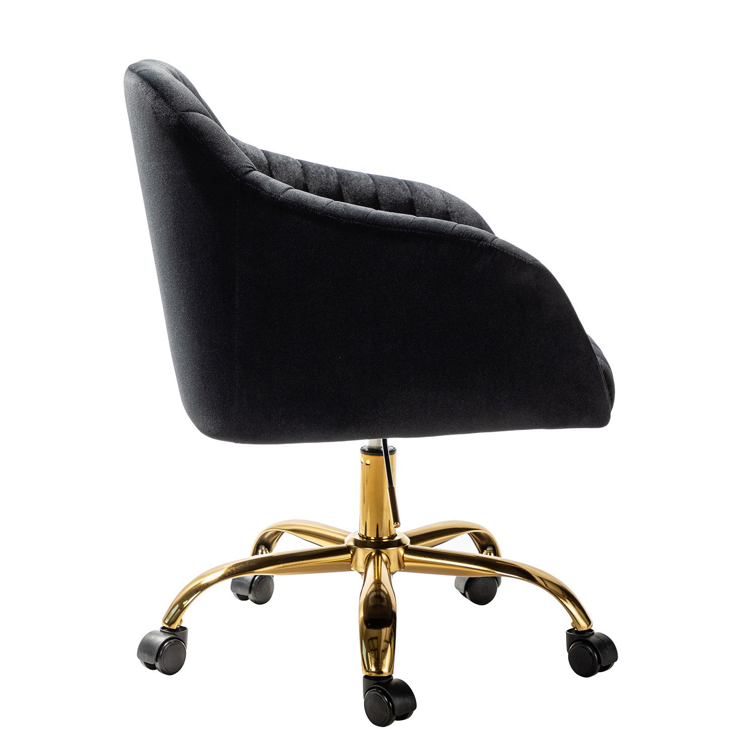 Luxury Velvet Office Chair - Ergonomic Desk Chair with Adjustable Height for Home & Workspace - Perfect for Remote Work, Gaming & Study