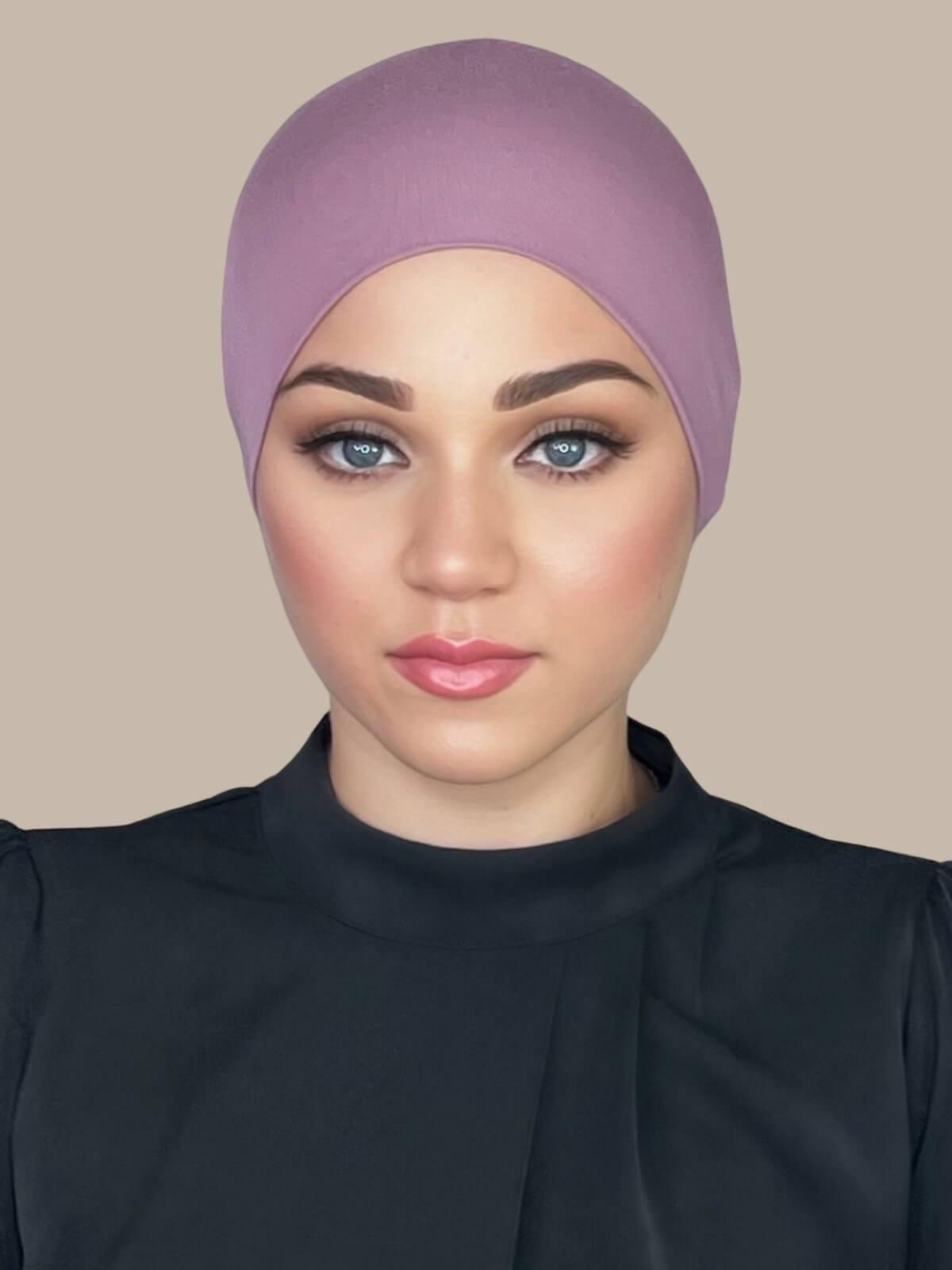 Premium Jersey Underscarf for Women - Soft Breathable Hijab Underscarf in Khaki Rose - Perfect for Daily Wear, Prayer, and Modest Fashion
