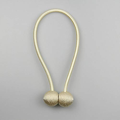 Elegant Magnetic Pearl Ball Curtain Tiebacks - Decorative Holdbacks with Buckle Clips for Drapes & Sheers (Color A) - Perfect for Living Room, Bedroom & Window Decor