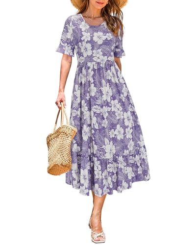 Purple White Floral