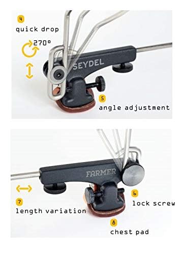Seydel Gecko Harmonica Holder - Hands-Free Harmonica Stand for Musicians | Perfect for Live Performances, Practice, and Studio Recording