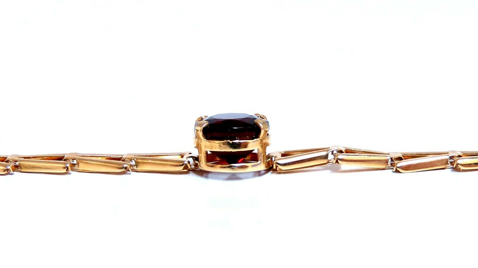 3.50 Carat Natural Garnet Bracelet in 14K Gold - Elegant Jewelry for Women, Perfect Gift for Birthday, Anniversary & Special Occasions