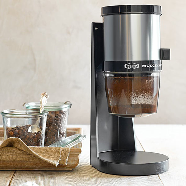 Moccamaster KM4 Coffee Grinder - Electric Burr Grinder for Fresh Coffee Beans, Adjustable Grind Size, Perfect for Espresso, Drip & French Press - Ideal for Home & Office Use