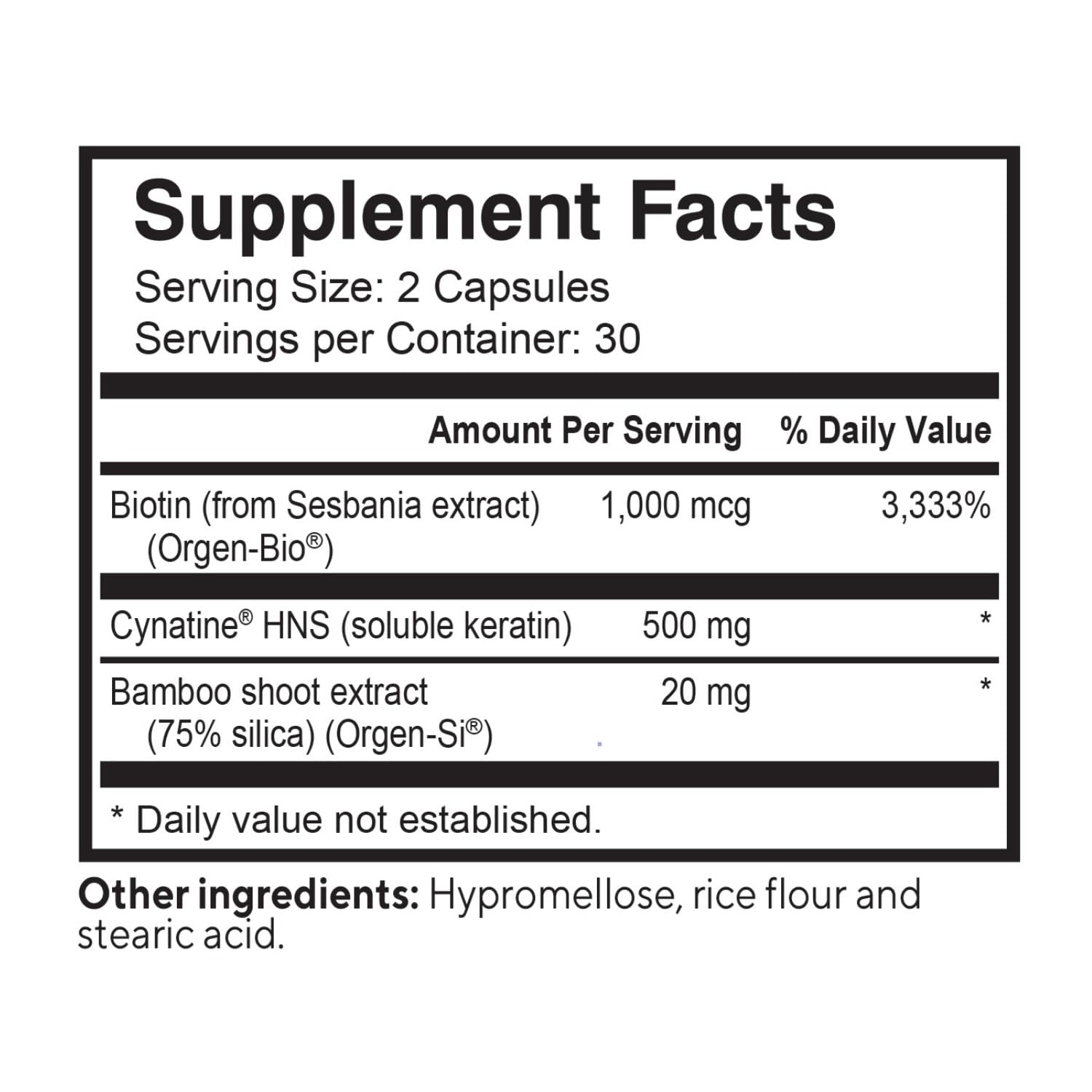 NatureCity True-HNS Hair, Nails & Skin Supplement with Cynatine Keratin & Plant-Based Biotin | Non-GMO Vegan Capsules for Fuller, Stronger Hair & Nails | 60 Veggie Capsules | Perfect for Daily Beauty Routine & Hair Growth Support