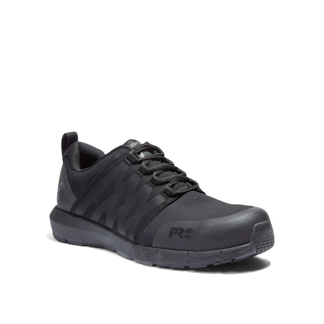 Radius EH Composite Toe Work Shoes for Men - Black Safety Boots with Electrical Hazard Protection | Ideal for Construction, Warehouse & Industrial Work