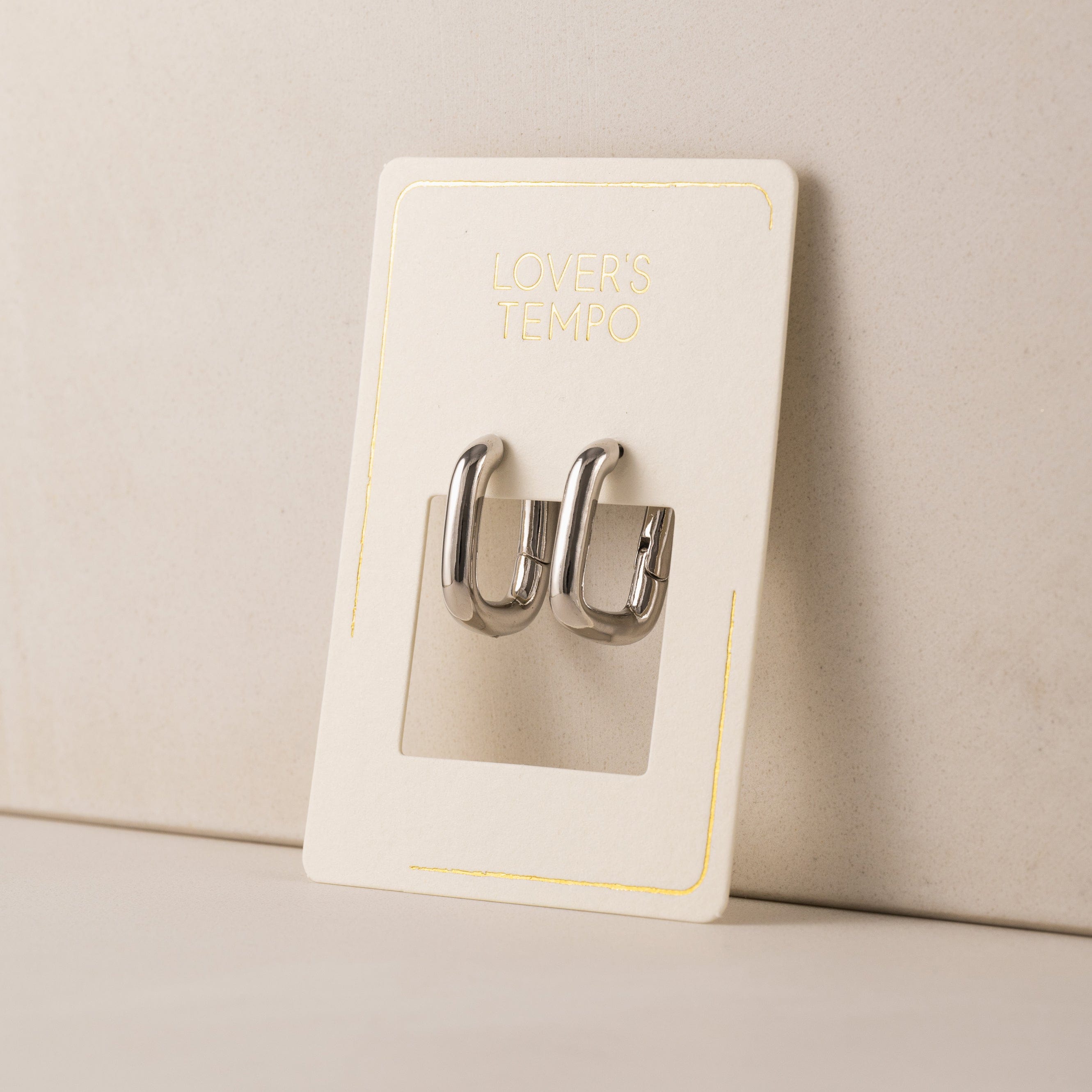 Stylish Midi Paperclip Puff Hoop Earrings for Women - Trendy Gold/Silver Fashion Jewelry - Perfect for Parties, Dating & Everyday Wear