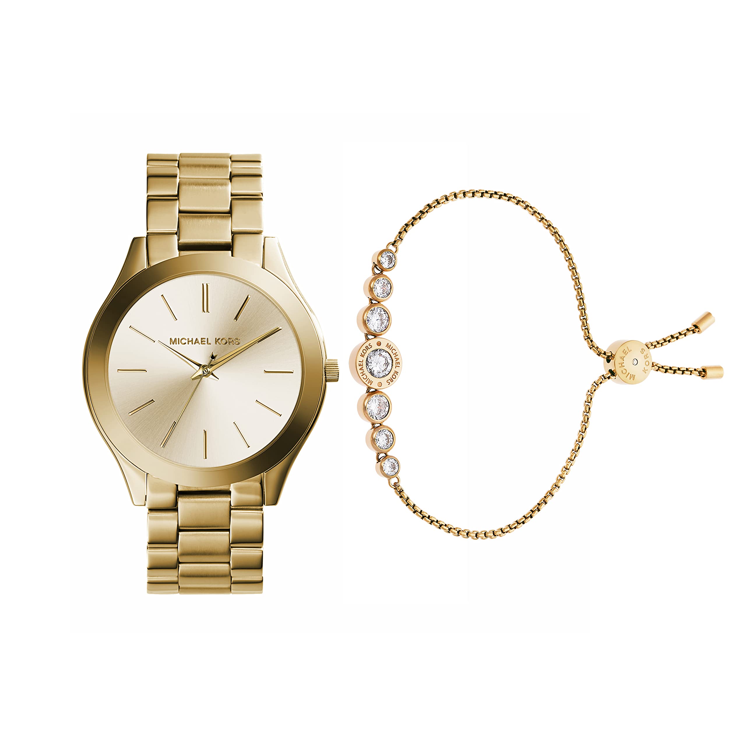 Michael Kors Women's Slim Runway Stainless Steel Quartz Watch with Three-Hand Display - Elegant Dress Watch for Work, Parties & Special Occasions
