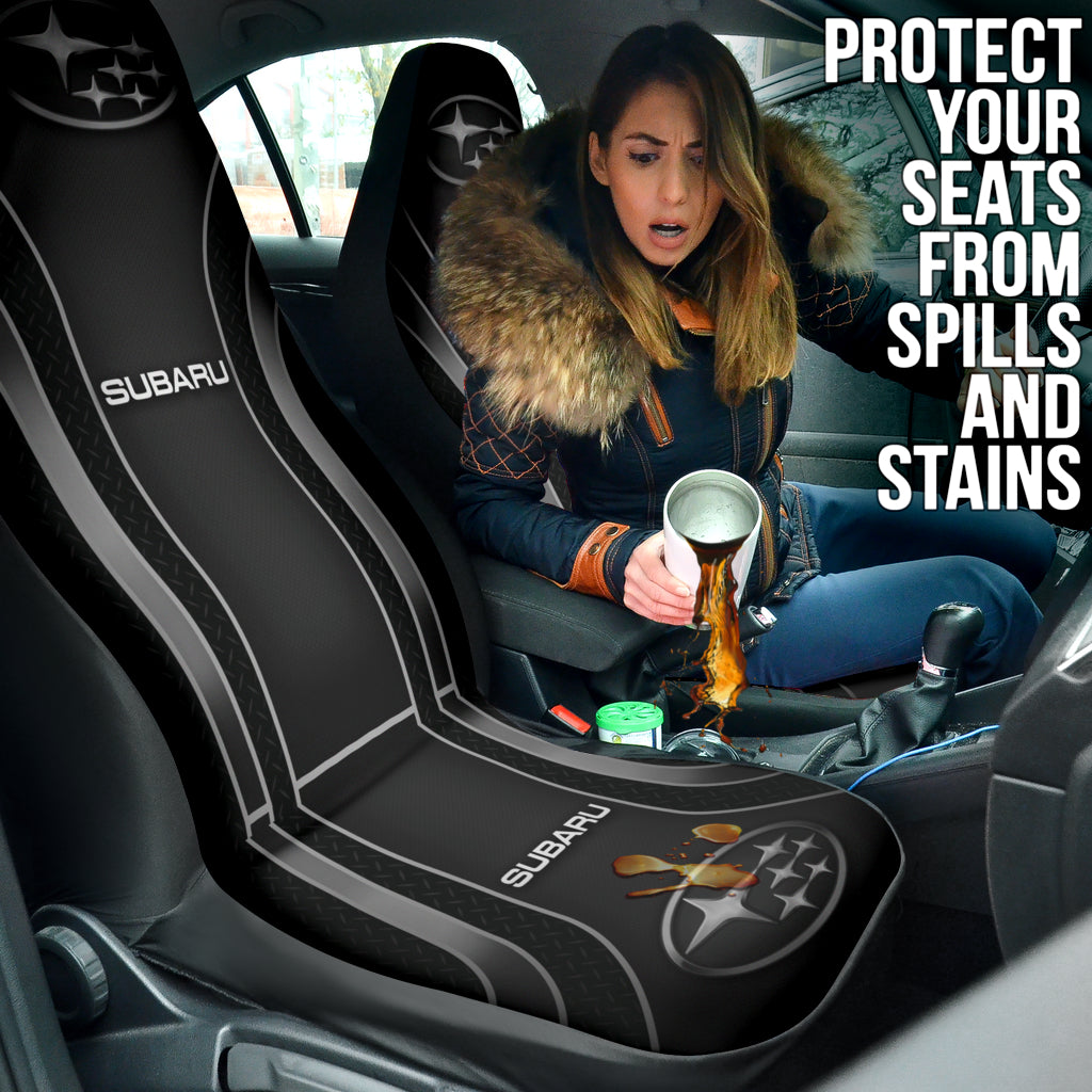 Premium Black Subaru Car Seat Covers - Universal Fit for Most Models (210402) | Waterproof & Comfortable for Daily Commute, Road Trips & Outdoor Adventures