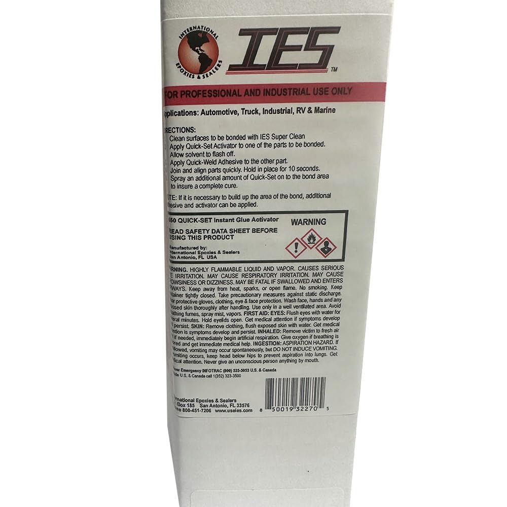 650 Quick-Set Instant Glue Activator Spray - Fast Bonding Adhesive for Crafts, Wood, Metal & Plastic - Perfect for DIY Projects, Home Repairs & Hobbyists
