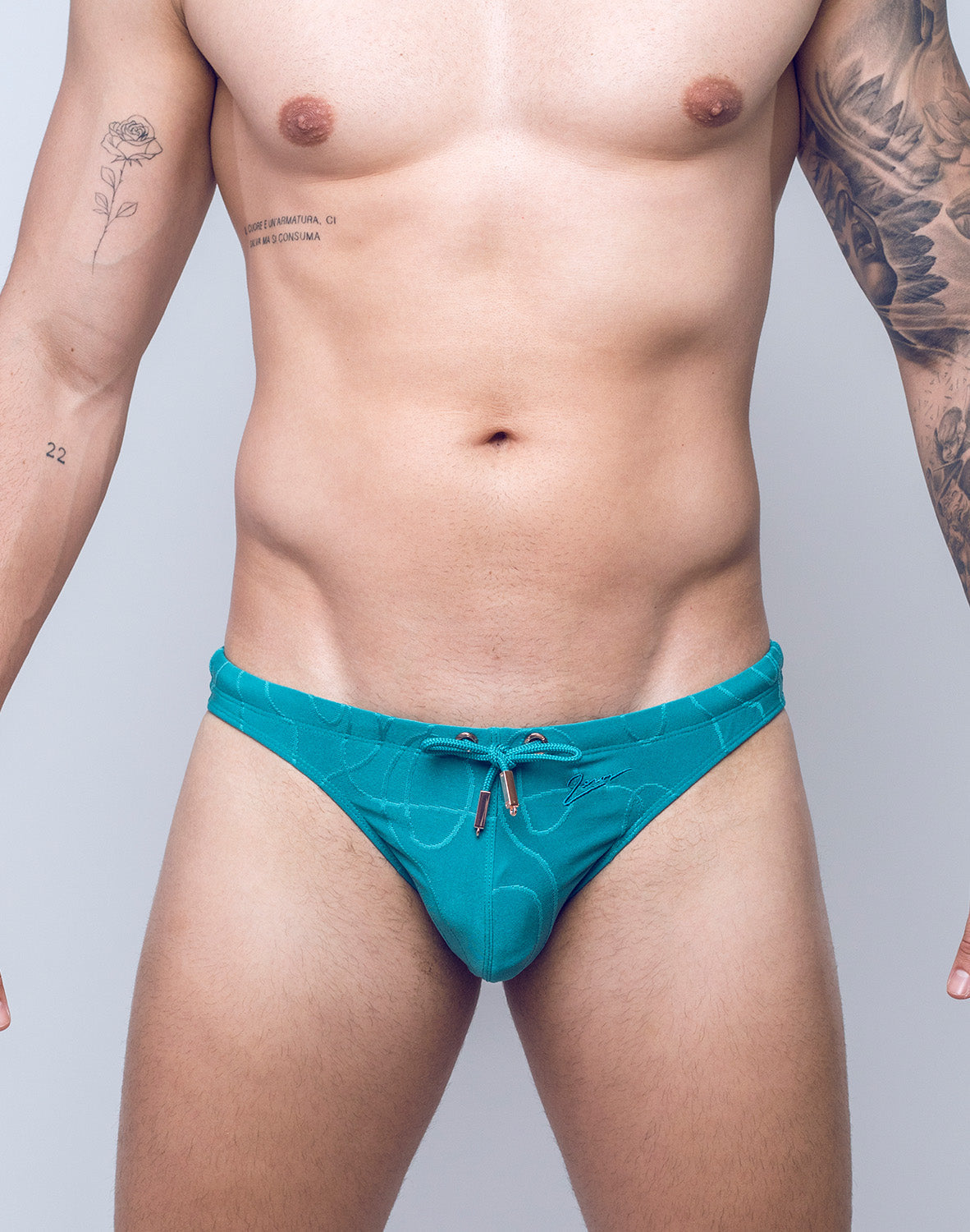 2Eros Textured Ripple Swim Brief - Men's Quick Dry Swimwear for Beach & Pool - Stylish Comfortable Swim Trunks for Vacation, Water Sports & Summer Activities