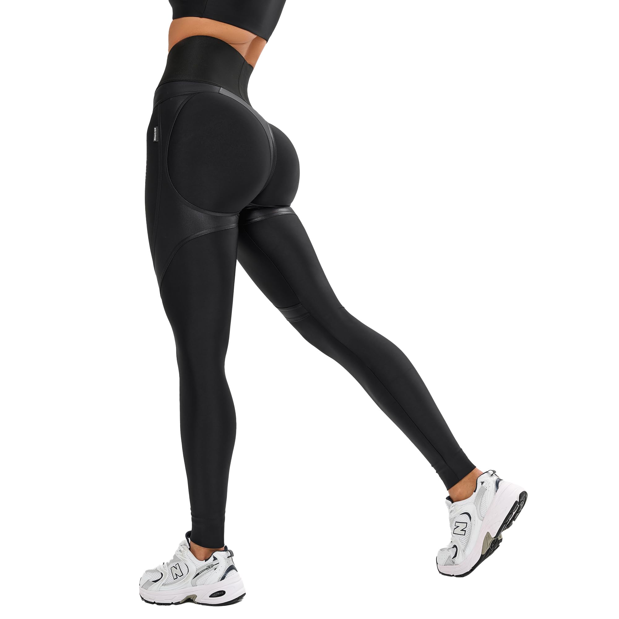 Bona Fide Butt Lifting Leggings for Women - High Waisted Tummy Control Scrunch Yoga Pants - Perfect for Gym, Workout & Everyday Wear
