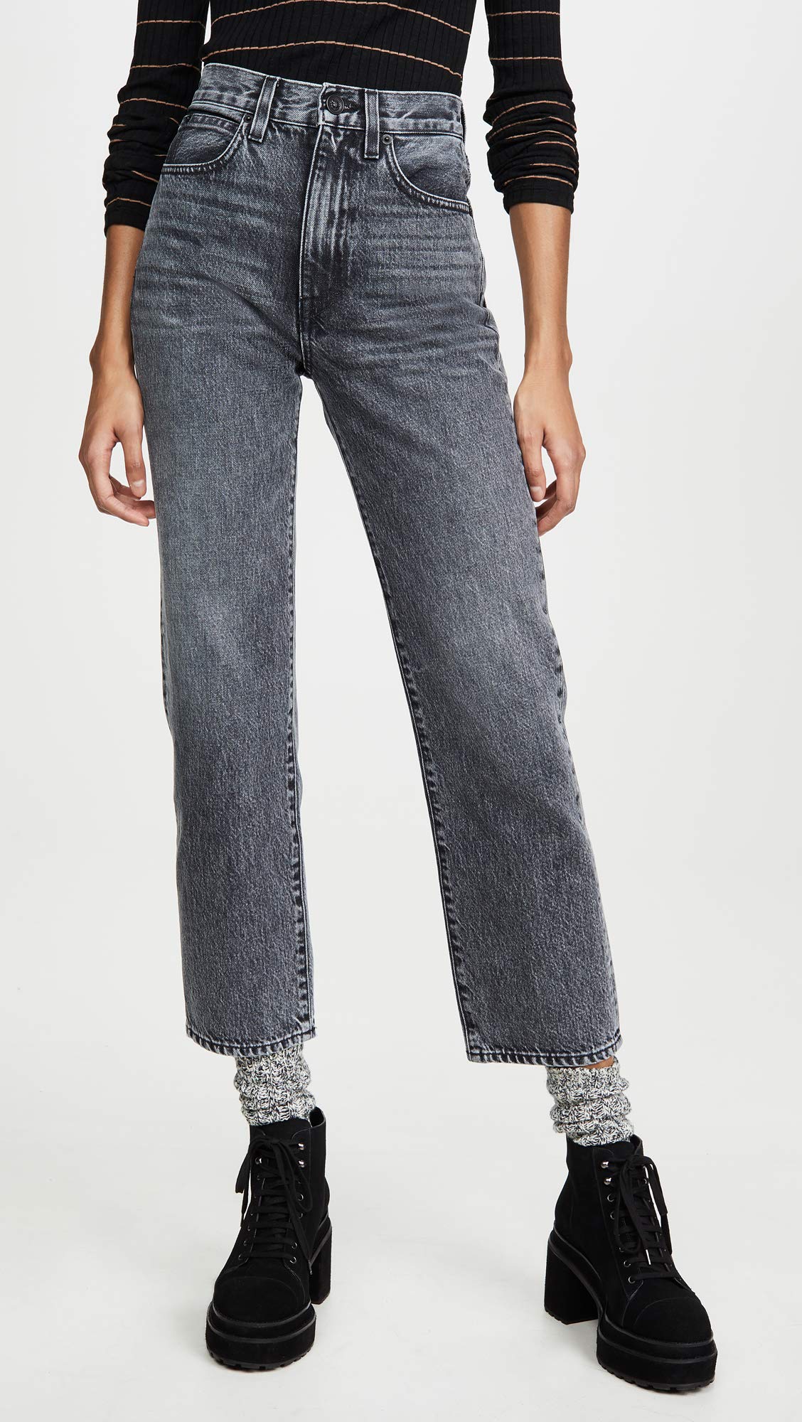 Trendy Women's London Crop Jeans - High Waisted Slim Fit Denim Pants for Casual & Streetwear | Perfect for Everyday Wear, Date Nights & Weekend Outings