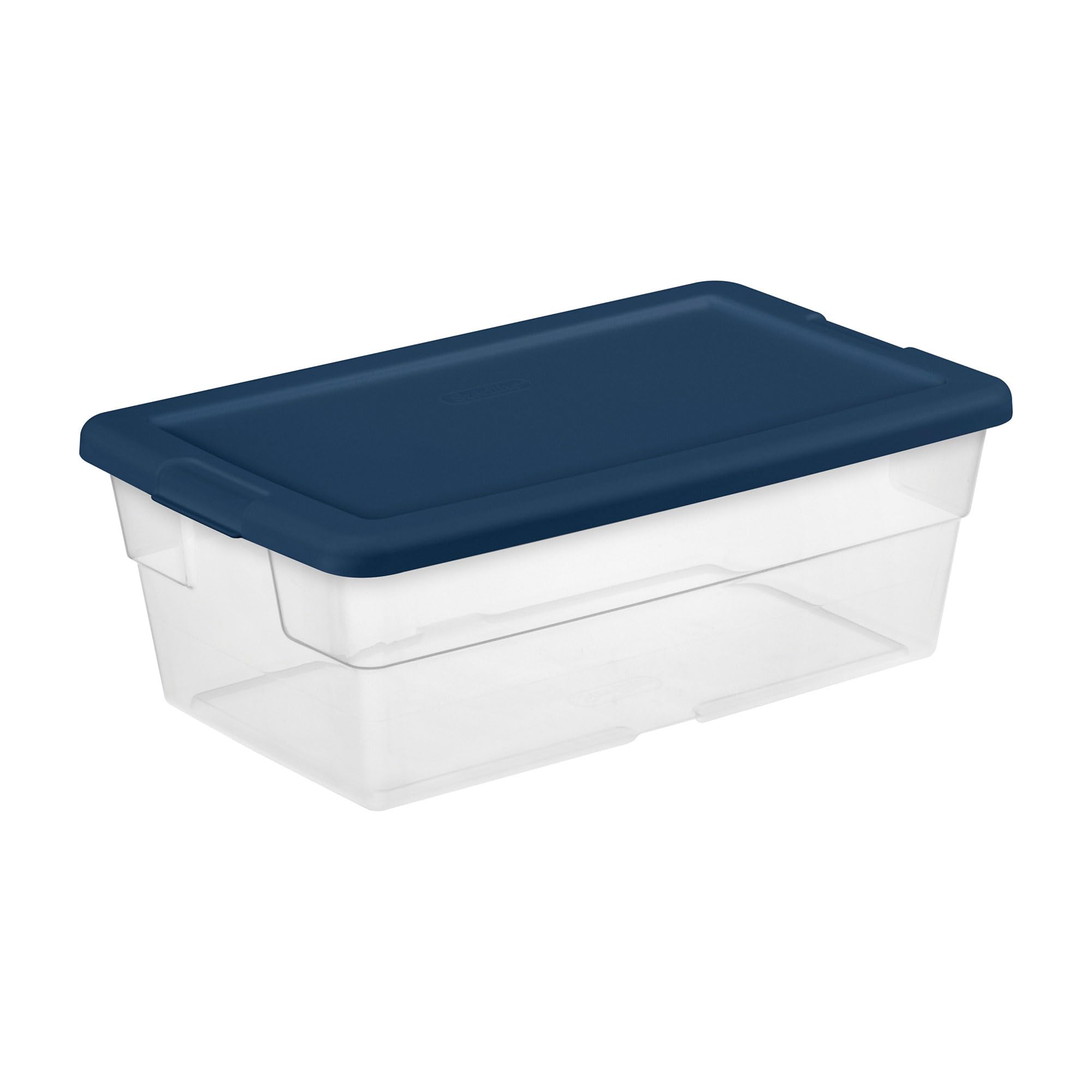 Sterilite 6 Quart Stackable Plastic Storage Bins with Lids and Handles - 10 Pack for Home, Office, Closet & Garage Organization - Space Saving & Durable Storage Containers for Efficient Household Storage