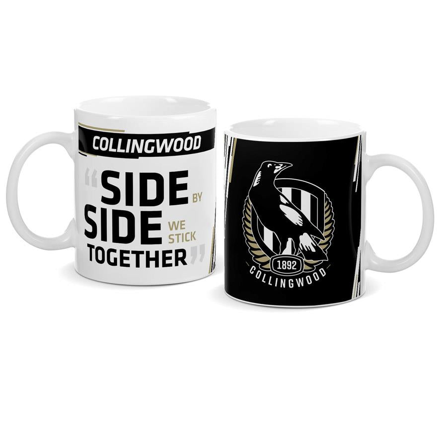 Collingwood Magpies AFL Team Official Ceramic Coffee Mug - Perfect for Home, Office & Gifts for Football Fans