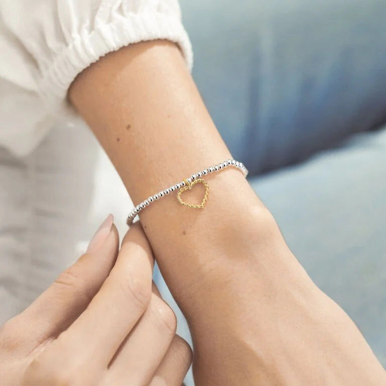 Joma Jewellery Bracelet - A Little Love and Strength Charm Bracelet for Women | Elegant Gift for Her, Birthday, Anniversary | Perfect for Everyday Wear & Special Occasions