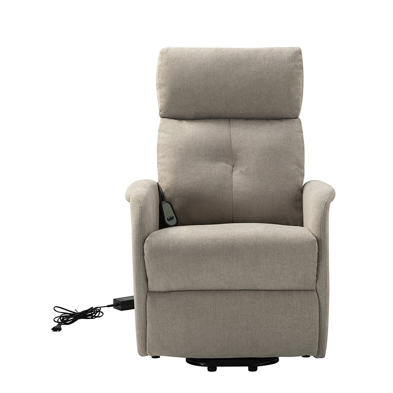 Serena Power Recliner Chair with Massage & Heat - Electric Lift Recliner Sofa for Living Room, Elderly & Home Theater Comfort (Brown) - Perfect for Relaxation, Movie Nights & Pain Relief
