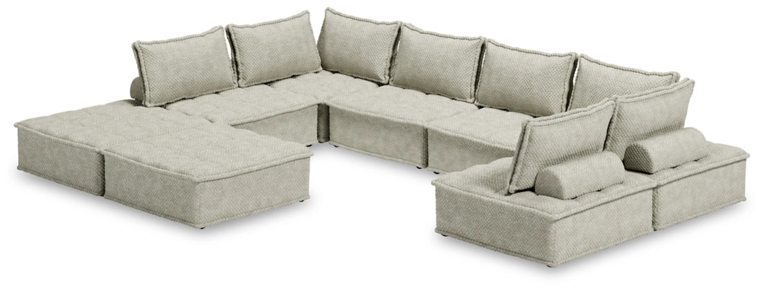 8-Piece Modular Sectional Sofa Set - Modern L-Shaped Couch with Reversible Chaise for Living Room, Family Room & Home Theater