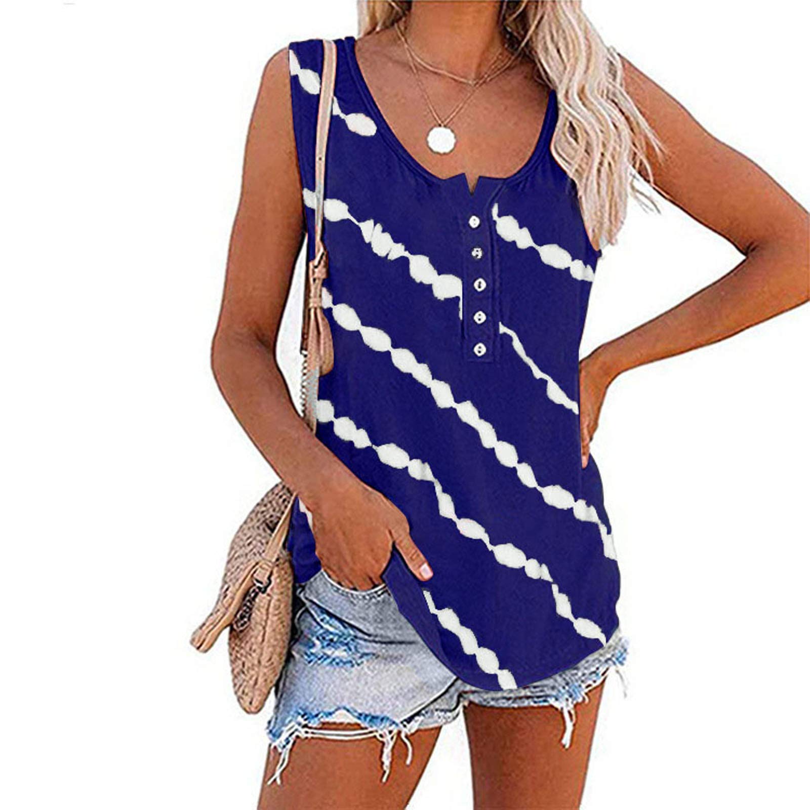FABIURT Women's Slimming Tank Tops - Solid Color Basic Cropped Tee for Casual Workout & Summer Wear | Loose Fit Sleeveless Shirt for Yoga, Gym, Beach & Everyday Outfits