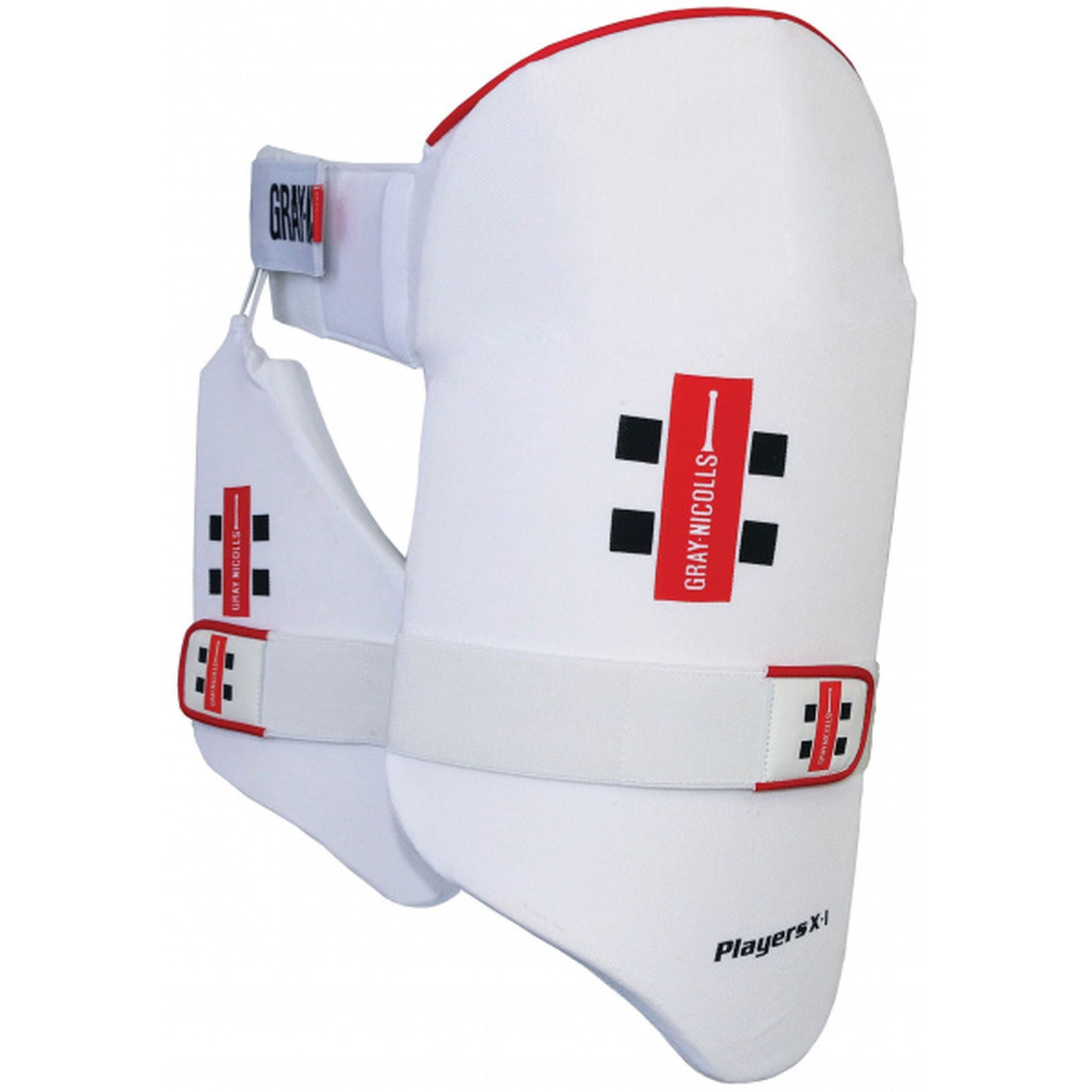 Gray Nicolls Players X1 Combo Thigh Guard - Cricket Protective Gear for Batting & Fielding - Perfect for Practice & Match Play