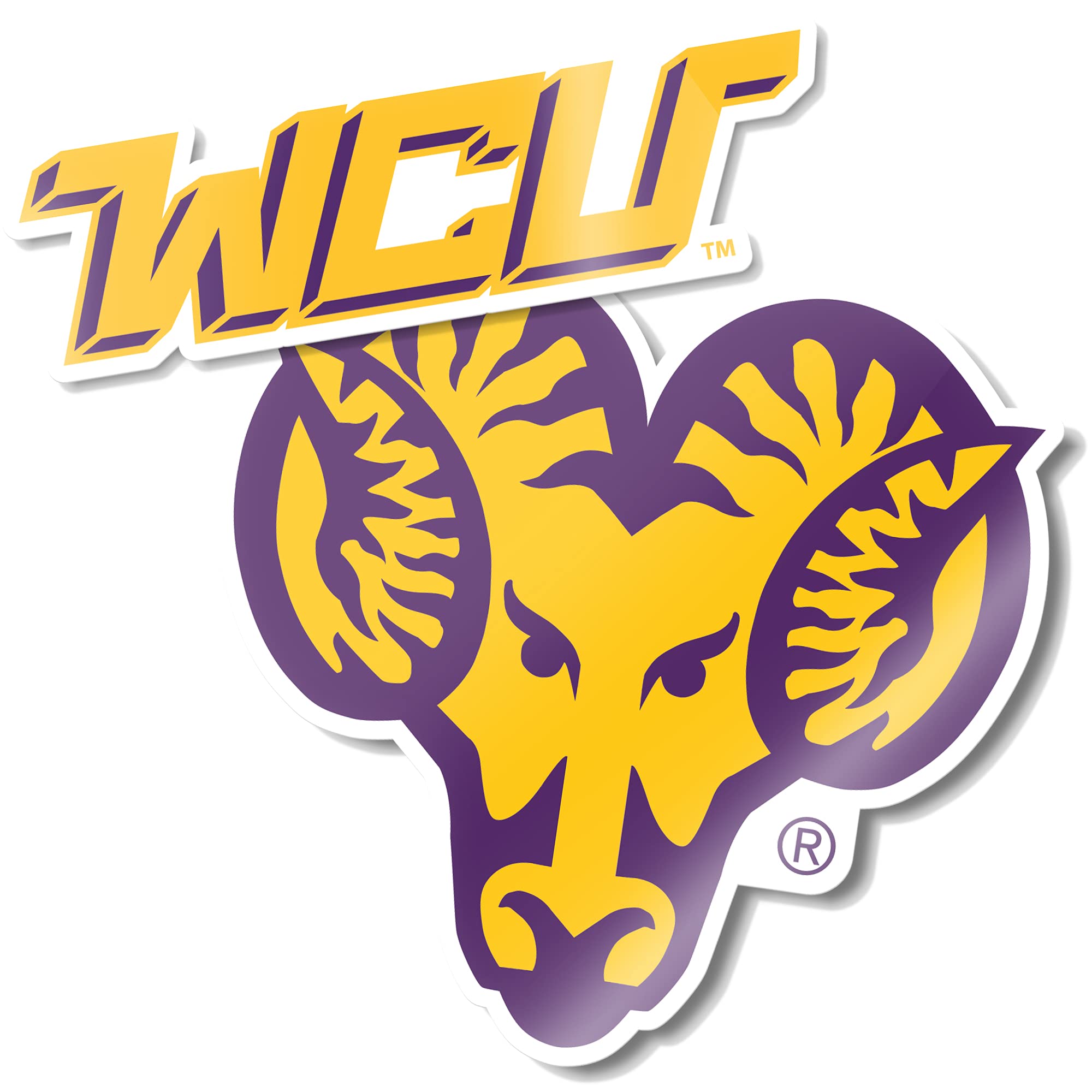 Desert Cactus West Chester University Sticker Set - Golden Rams Vinyl Decals for Laptop, Water Bottle, Car & Scrapbooking (4 Inch, Pack of 5) - Perfect for College Pride, DIY Crafts & Gift Giving