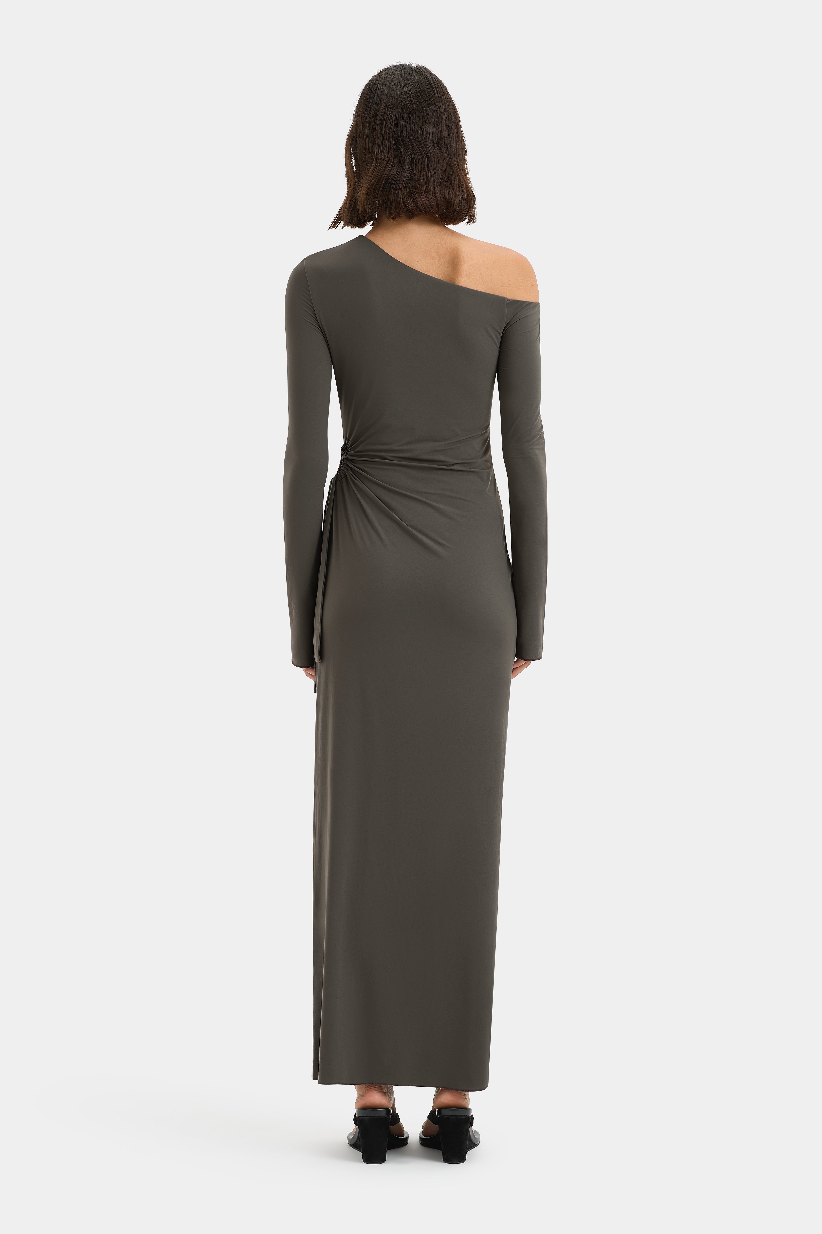 Hana Tie Maxi Dress for Women - Flowy Summer Long Dress with Side Slit, Boho Chic Beach Dress for Vacation, Party & Casual Wear