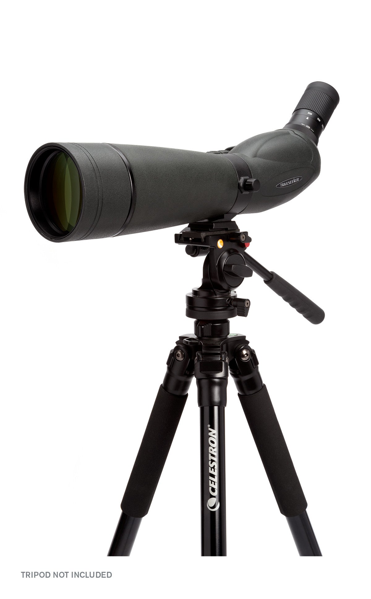 TrailSeeker 20-60x80mm Angled Zoom Spotting Scope for Hunting, Bird Watching & Outdoor Adventures - High Power Magnification for Long Range Viewing