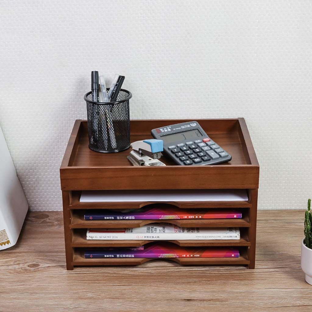 Multi-Functional Desktop File Organizer - A4 Paper Storage Box with Drawers, Office & Student Stationery Organizer for Documents, Files, and Office Supplies | Perfect for Home Office, School, and Workspace Organization