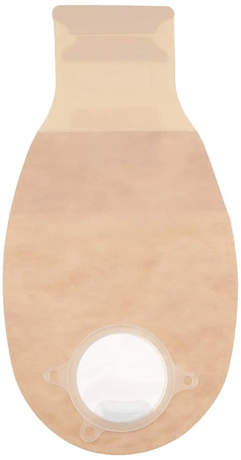 ConvaTec 416419 Natura 12 Drainable Ostomy Pouch - 1-Sided Comfort Panel with Tail Closure & Filter - Transparent 2 1/4