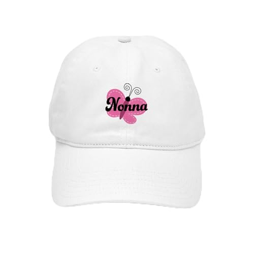 White - Nonna Grandma Butterfly Cap