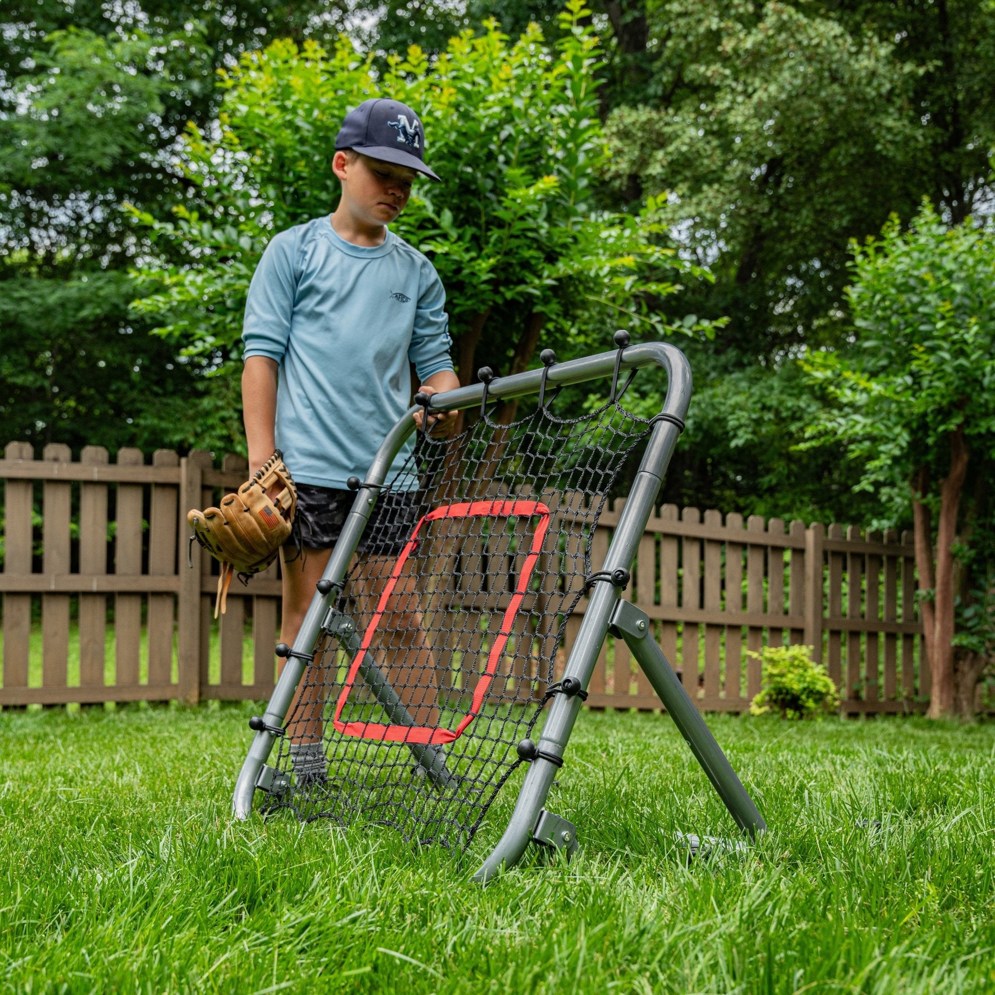 Pro Portable 3x3 Feet Baseball Softball Rebounder - Free Training Videos Included | Fast 24-48 Hour Shipping | Perfect for Backyard Drills & Training