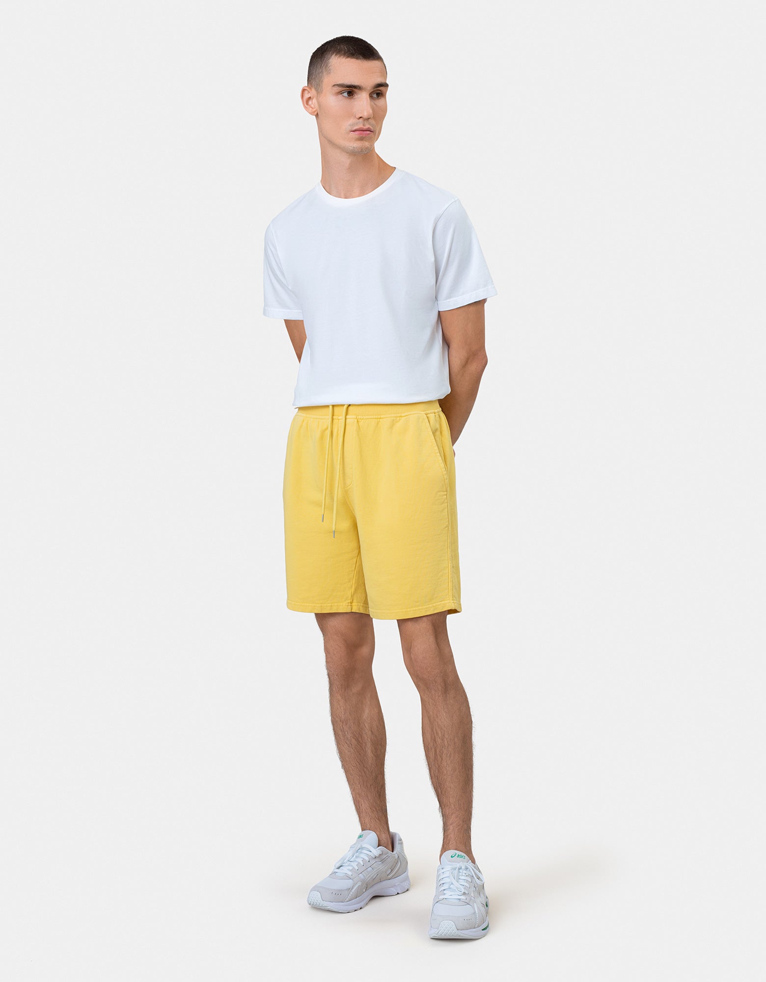 Classic Organic Sweatshorts for Men & Women - Soft Cotton Blend Comfort Shorts in Seaside Blue - Perfect for Beach, Gym, and Casual Wear